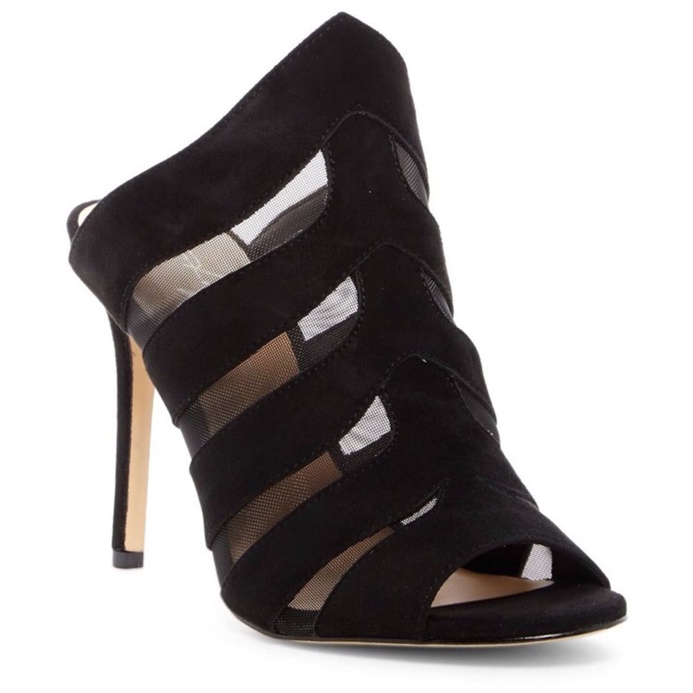 NWT - Daya by Zendaya Sheer Black Caged Sandal